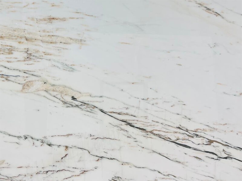 Paonazzo Marble close-up with layered grey and bronze-gold accents