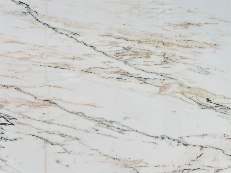 Paonazzo Marble slab close-up with grey and amber veining