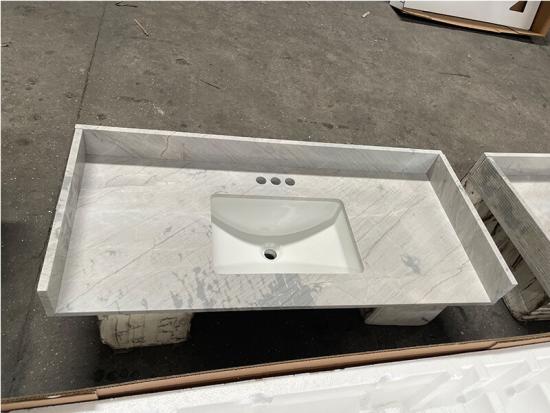 Noble Carrara Grey Vanity Top Sinks