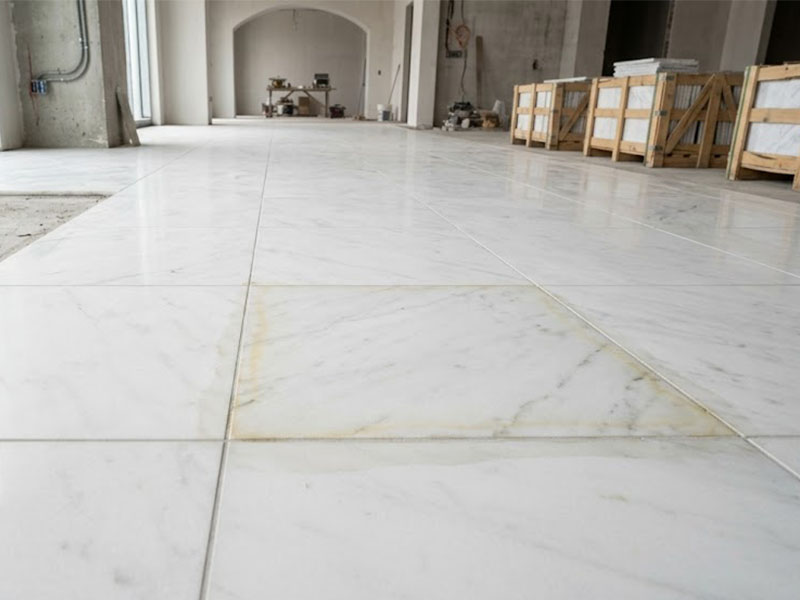 White Marble Yellowing Prevention: ASTM C97 and Installation Rules