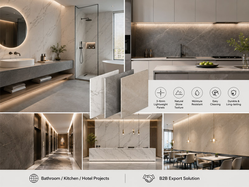 Sintered Stone Wall Panels: Export Guide for Interior Applications