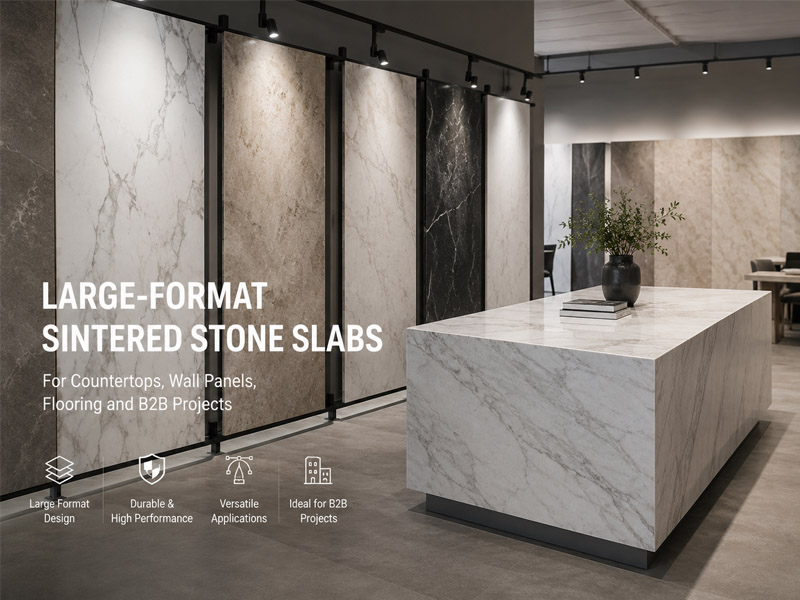 Sintered Stone Slabs: Sizes, Thickness, Colors and Applications