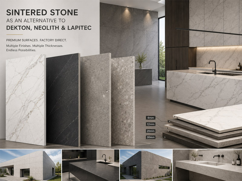 Sintered Stone as an Alternative to Dekton, Neolith and Lapitec