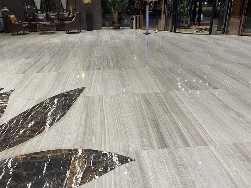 White Wood Grain Marble Factory Directly-supplied