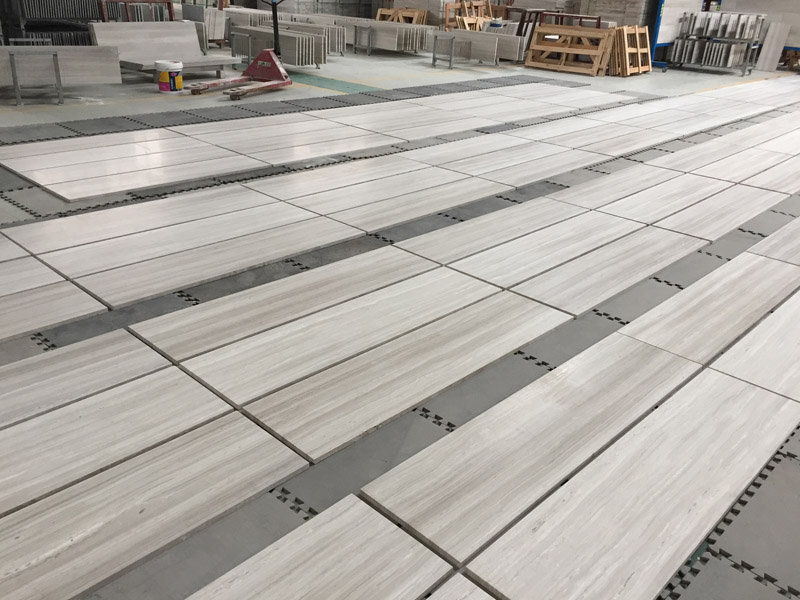 The most competitive price of good quality white wooden marble slab 