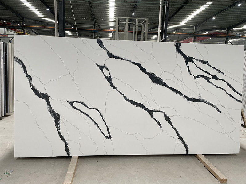 Carrara White Quartz Slab and Bookmatched Calacatta Quartz Slab Hot Sale in UK,USA,AUS Market