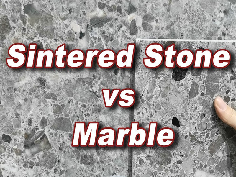 The difference between marble and sintered stone